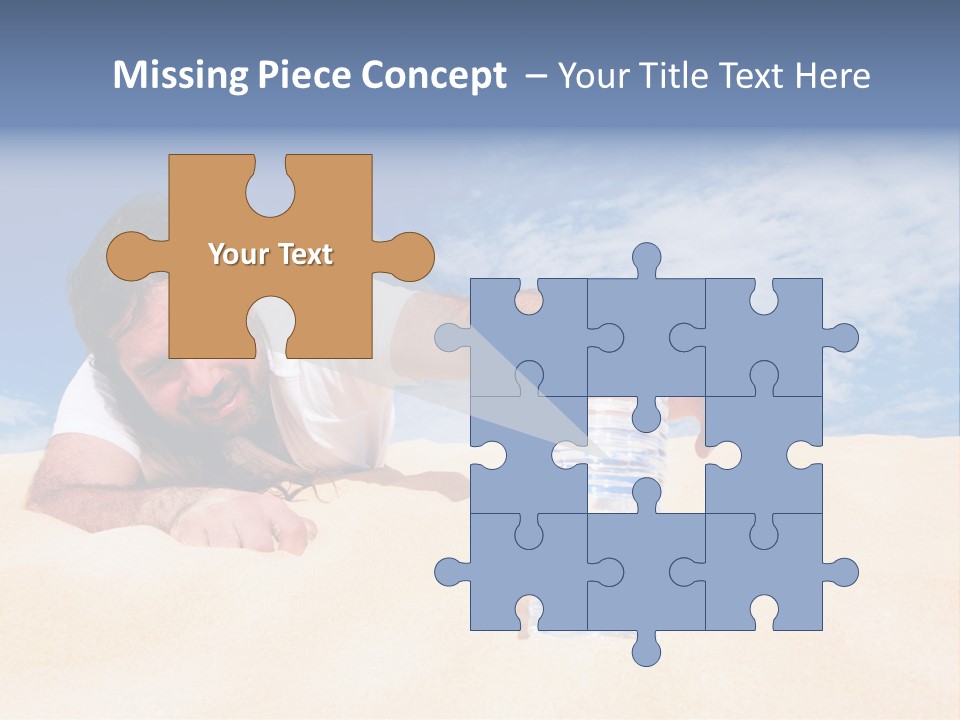 Hair Face Hot PowerPoint Template