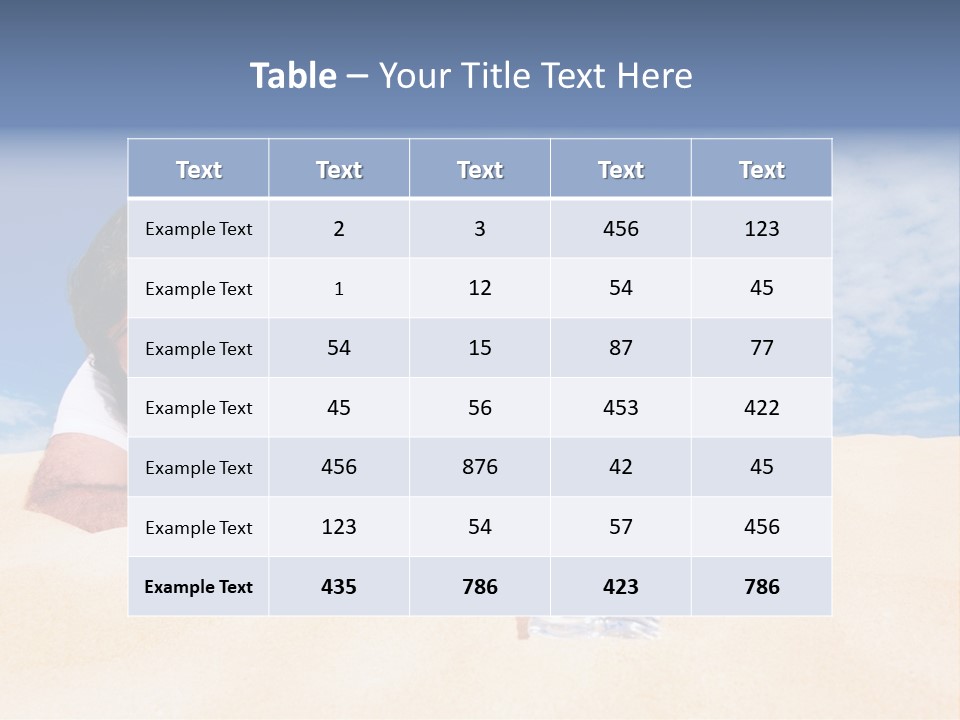 Hair Face Hot PowerPoint Template