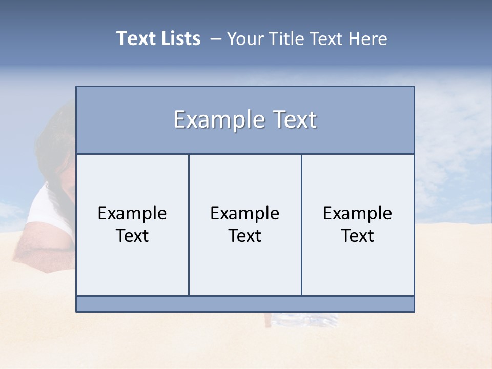 Hair Face Hot PowerPoint Template