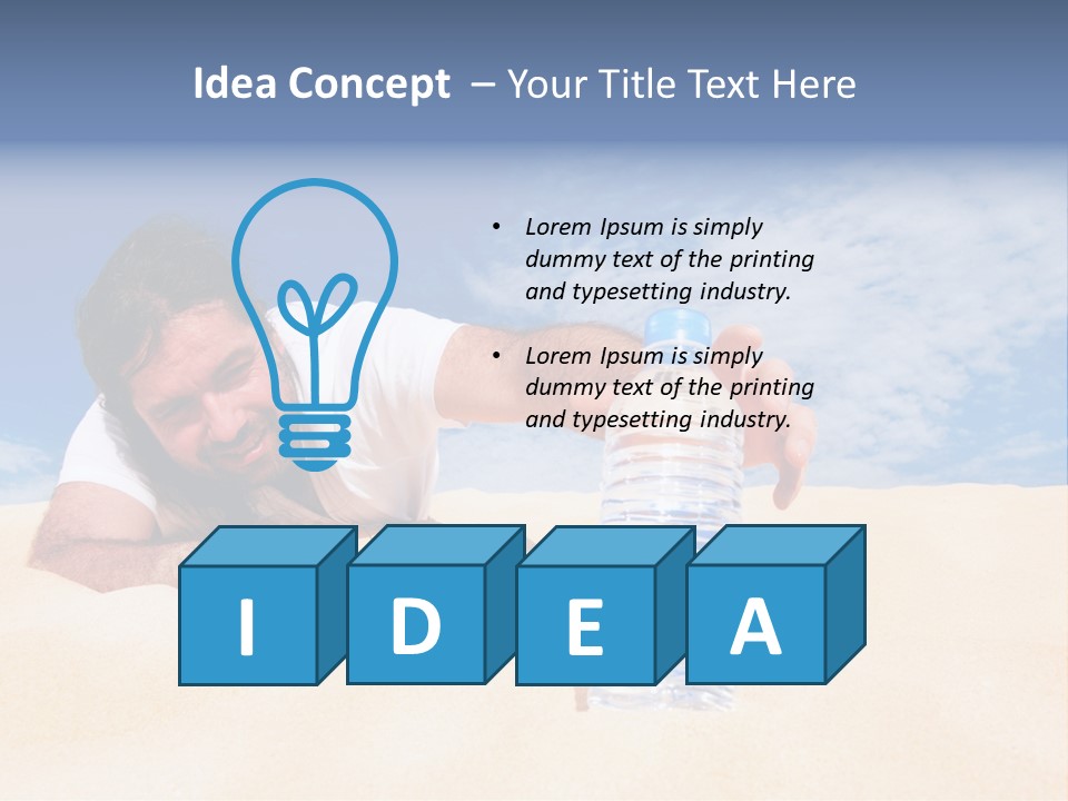 Hair Face Hot PowerPoint Template