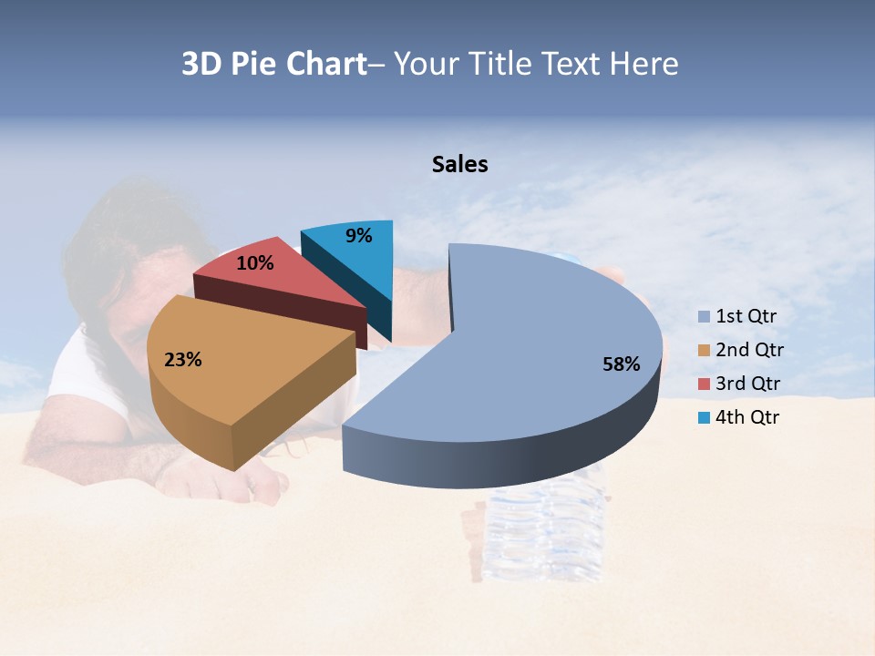 Hair Face Hot PowerPoint Template