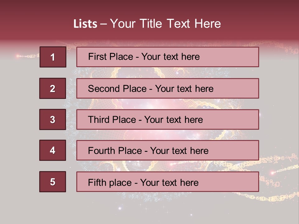 Fractal Calculation Light PowerPoint Template
