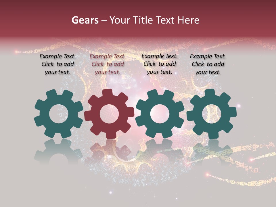 Fractal Calculation Light PowerPoint Template