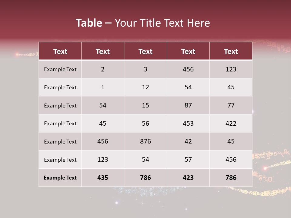 Fractal Calculation Light PowerPoint Template