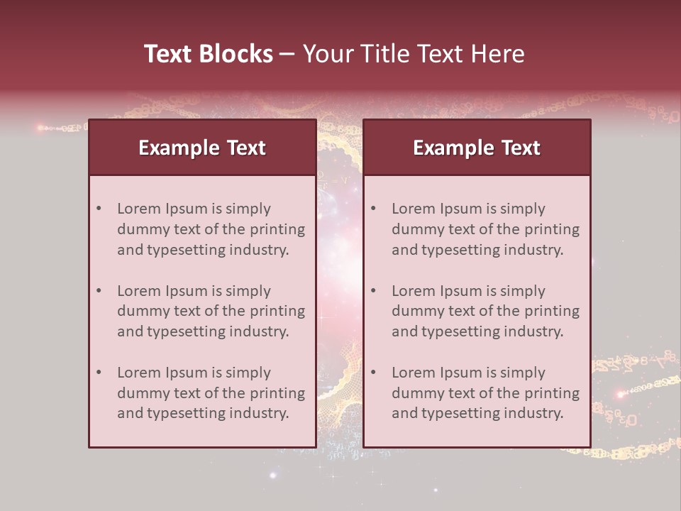 Fractal Calculation Light PowerPoint Template
