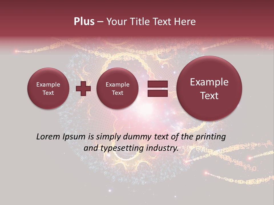 Fractal Calculation Light PowerPoint Template