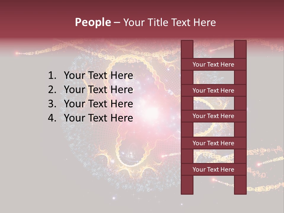 Fractal Calculation Light PowerPoint Template