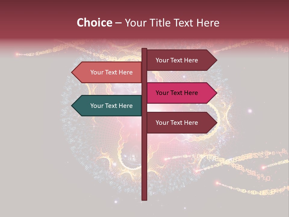 Fractal Calculation Light PowerPoint Template