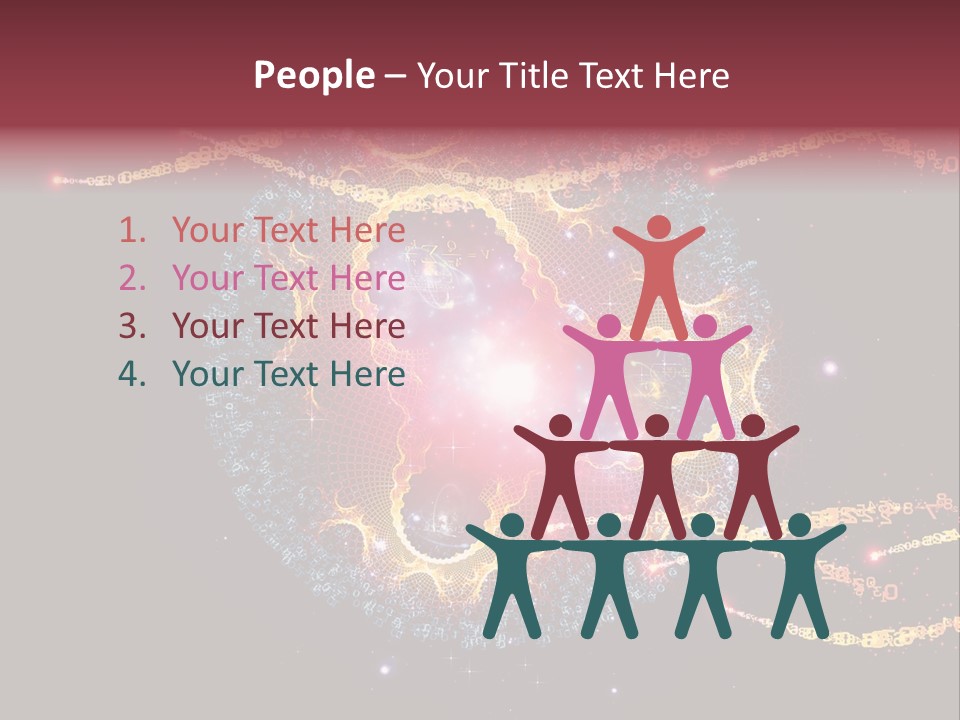 Fractal Calculation Light PowerPoint Template