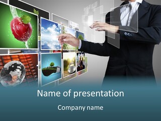 Blue New Virtual PowerPoint Template