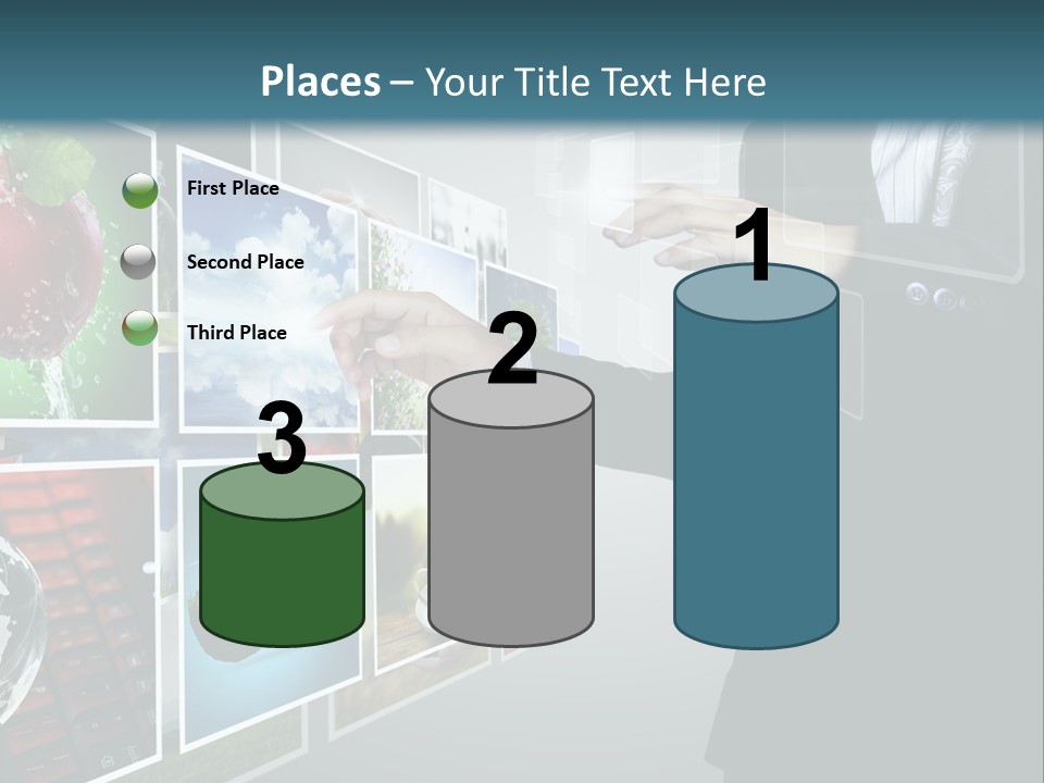Blue New Virtual PowerPoint Template