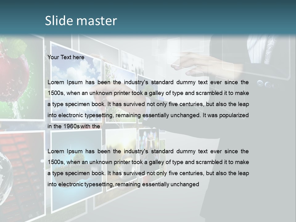 Blue New Virtual PowerPoint Template