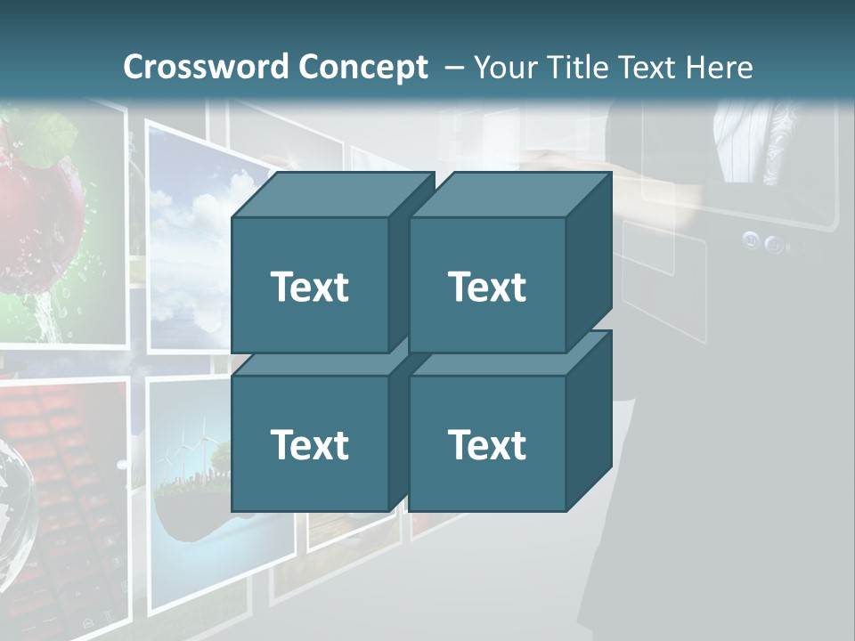 Blue New Virtual PowerPoint Template