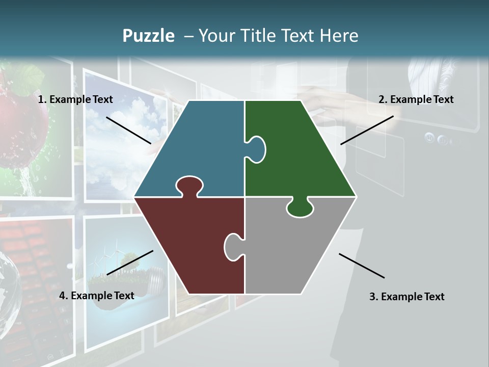 Blue New Virtual PowerPoint Template