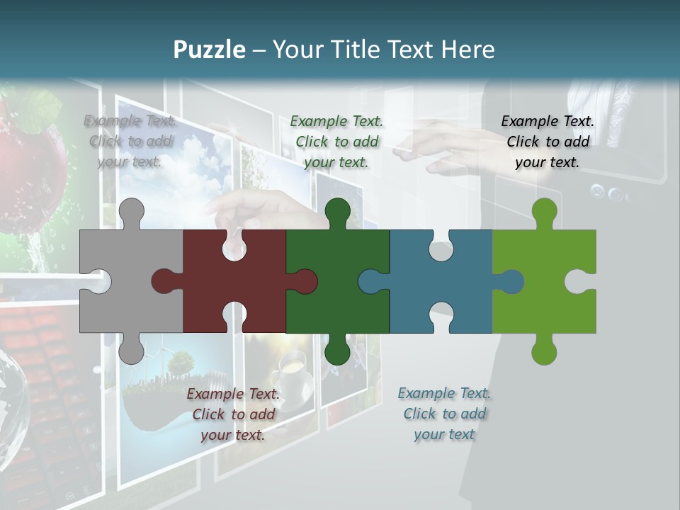 Blue New Virtual PowerPoint Template