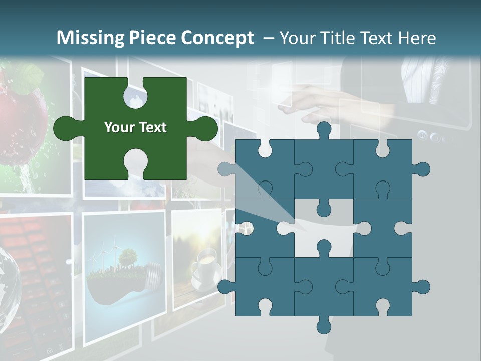 Blue New Virtual PowerPoint Template