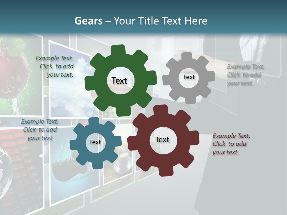 Blue New Virtual PowerPoint Template