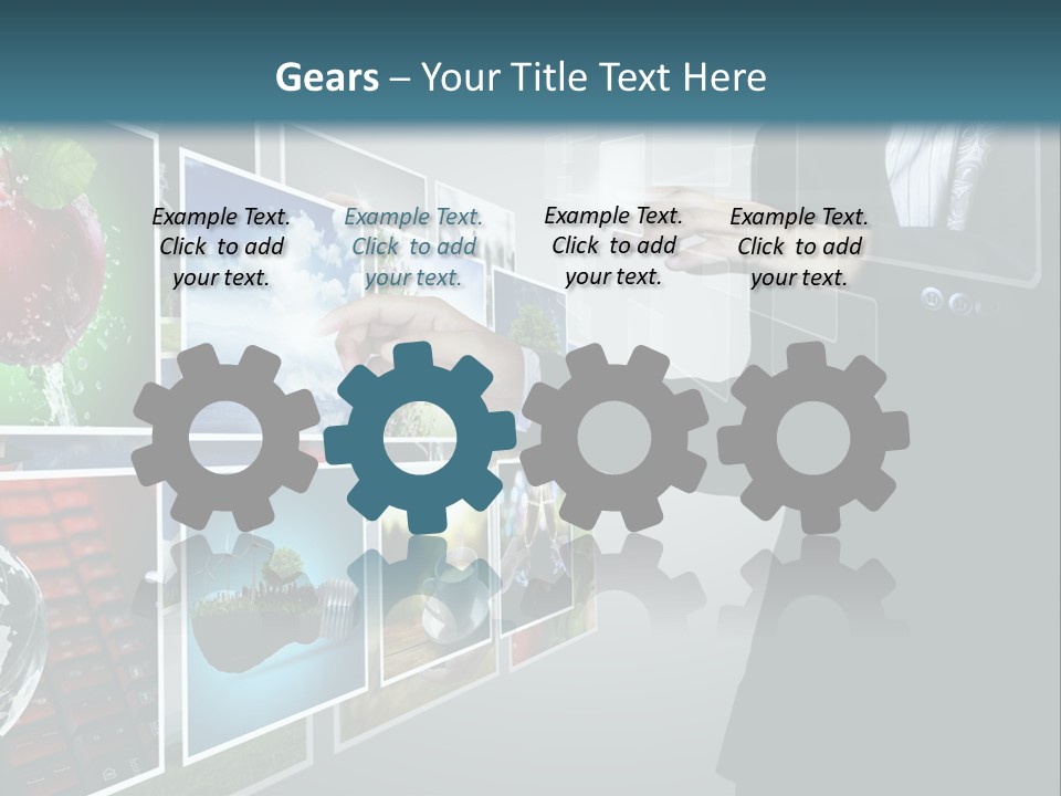 Blue New Virtual PowerPoint Template