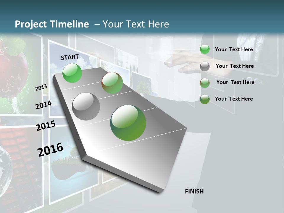 Blue New Virtual PowerPoint Template