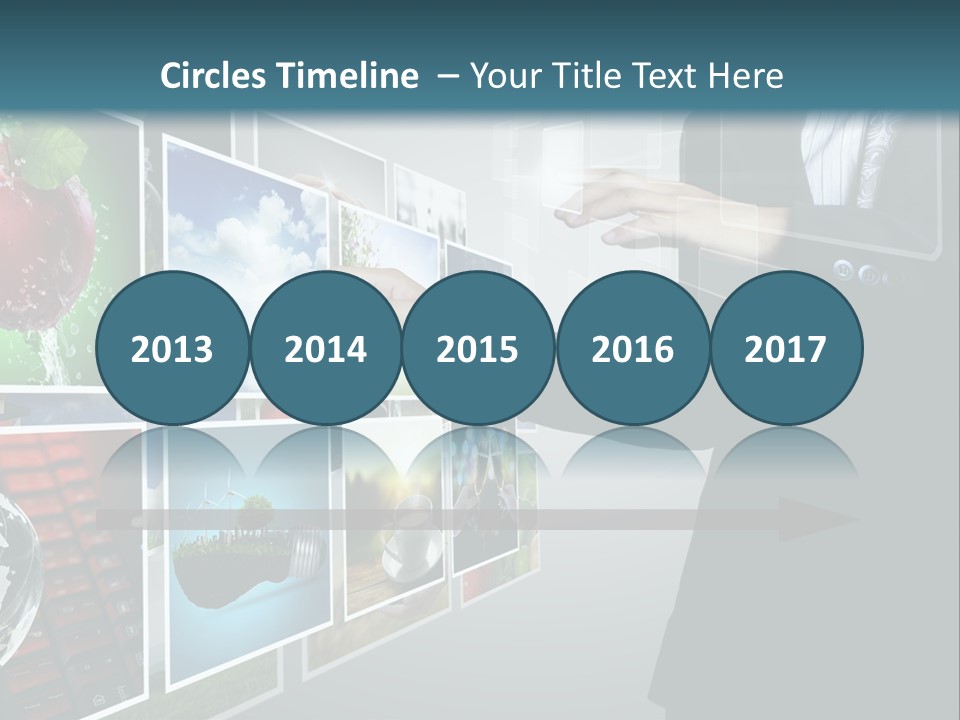Blue New Virtual PowerPoint Template