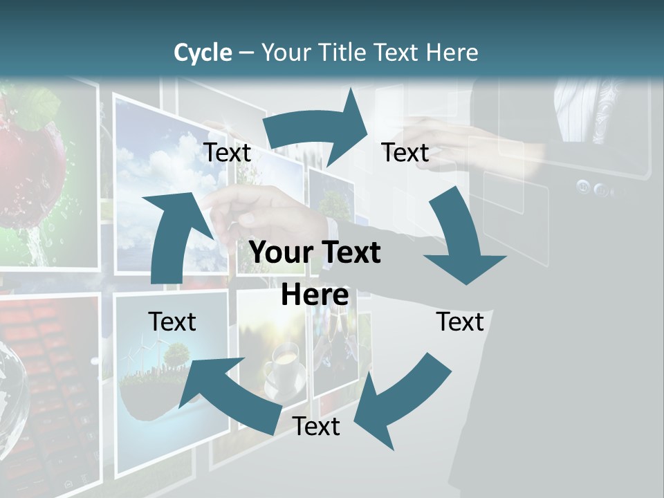 Blue New Virtual PowerPoint Template