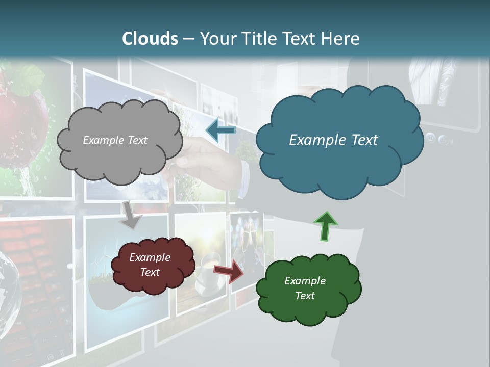 Blue New Virtual PowerPoint Template