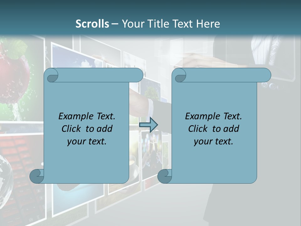 Blue New Virtual PowerPoint Template