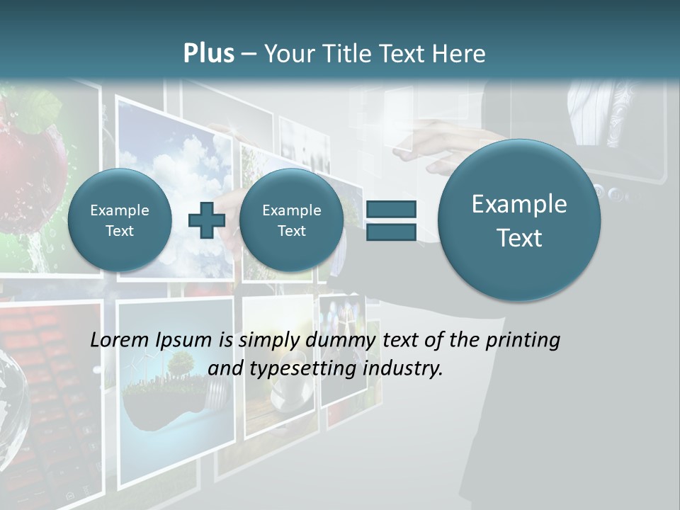 Blue New Virtual PowerPoint Template