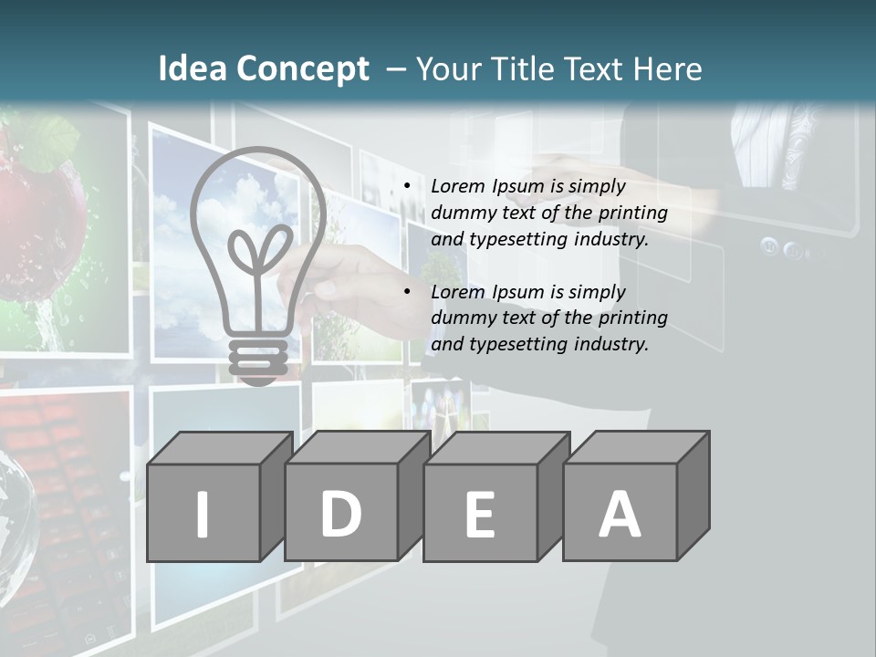 Blue New Virtual PowerPoint Template