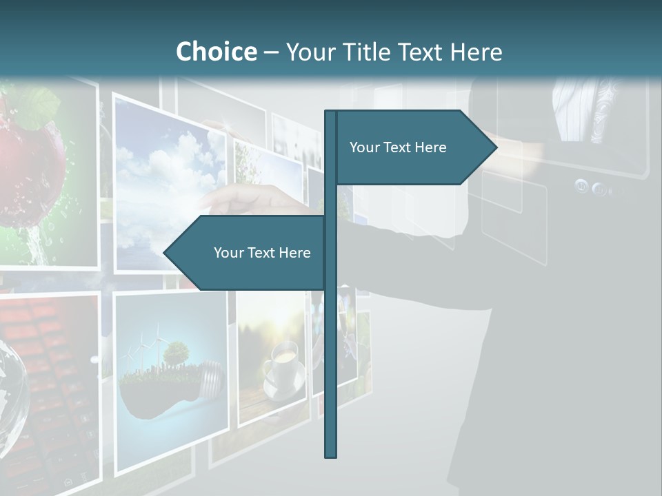Blue New Virtual PowerPoint Template