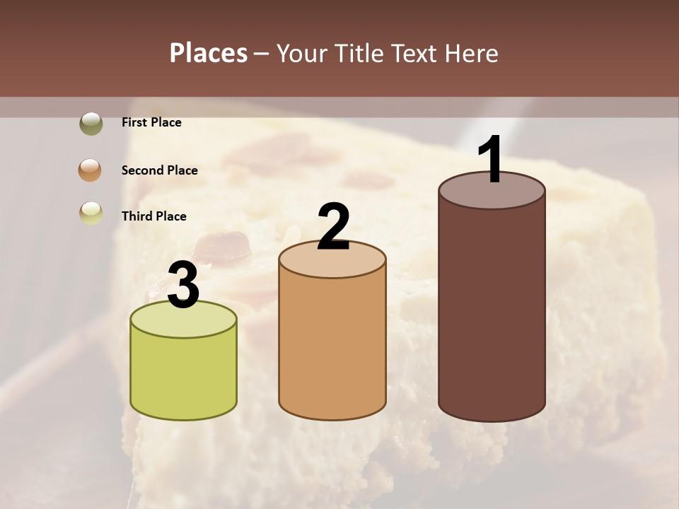 Closeup Wood Pie PowerPoint Template