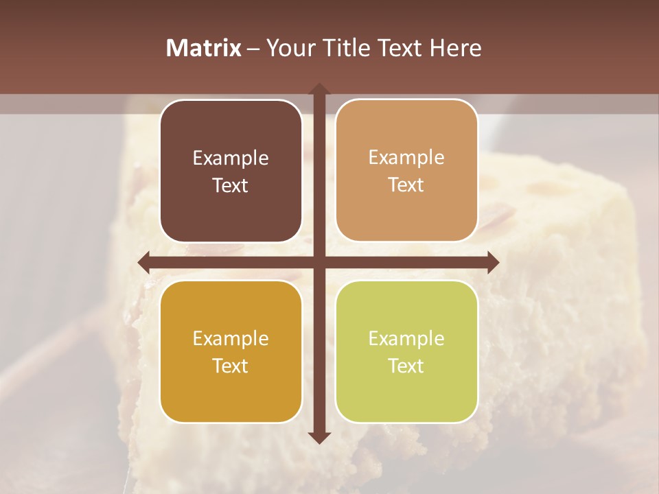 Closeup Wood Pie PowerPoint Template