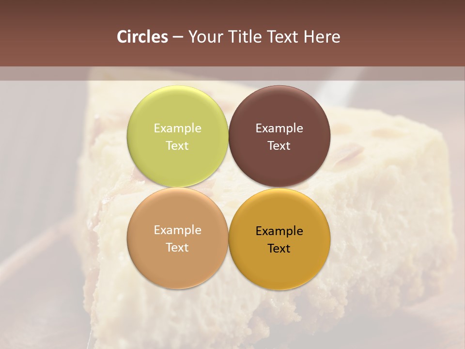 Closeup Wood Pie PowerPoint Template
