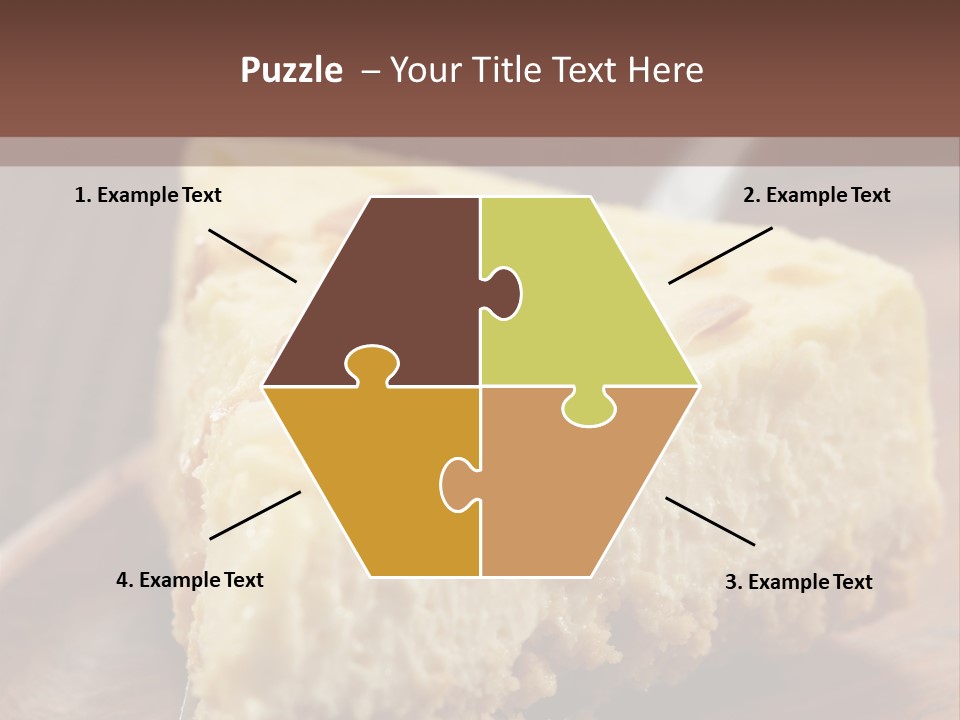 Closeup Wood Pie PowerPoint Template