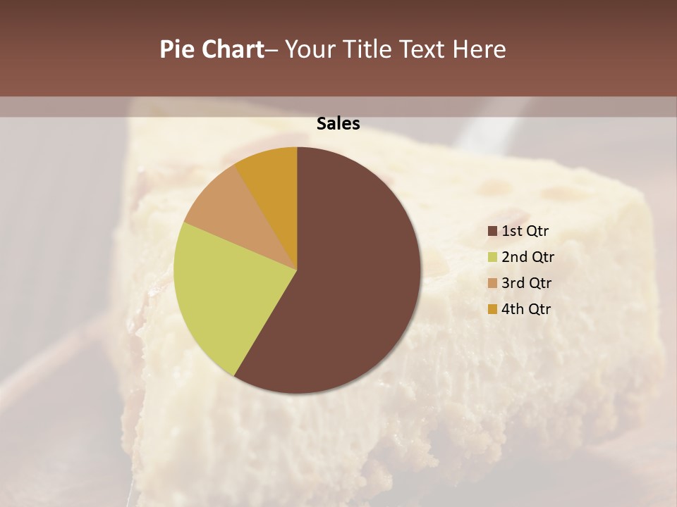 Closeup Wood Pie PowerPoint Template