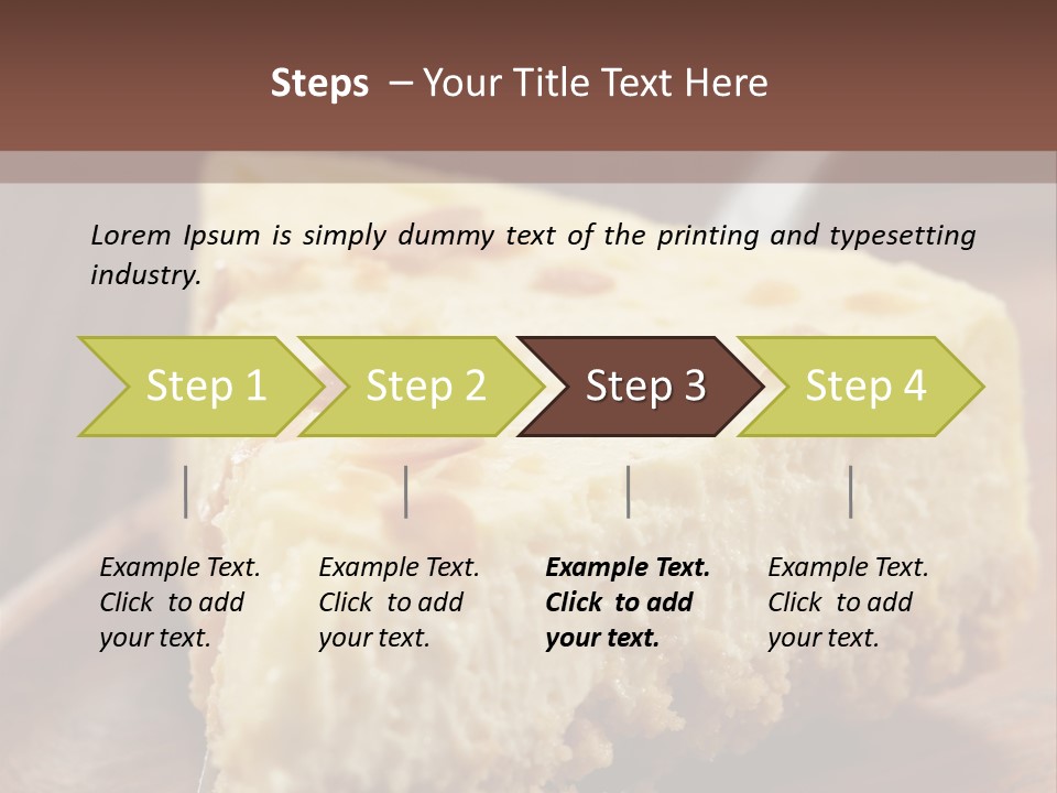 Closeup Wood Pie PowerPoint Template