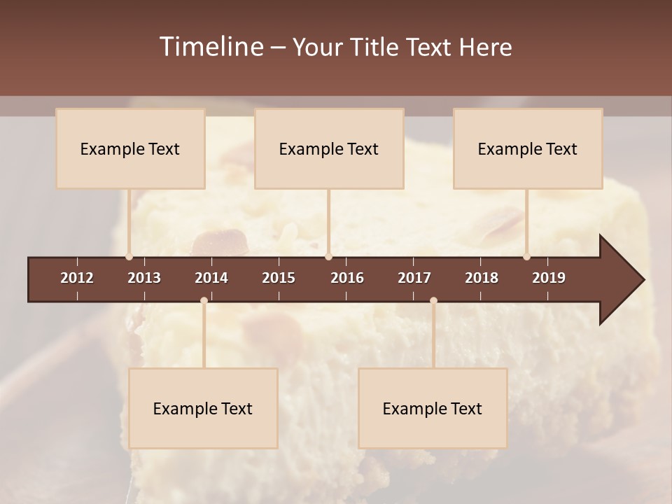Closeup Wood Pie PowerPoint Template
