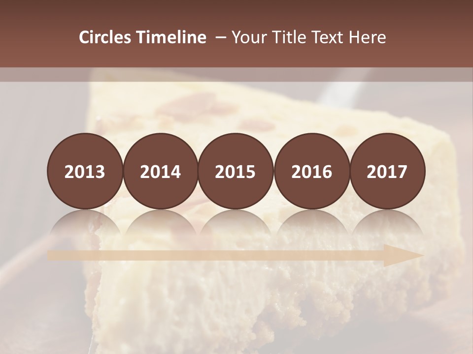 Closeup Wood Pie PowerPoint Template