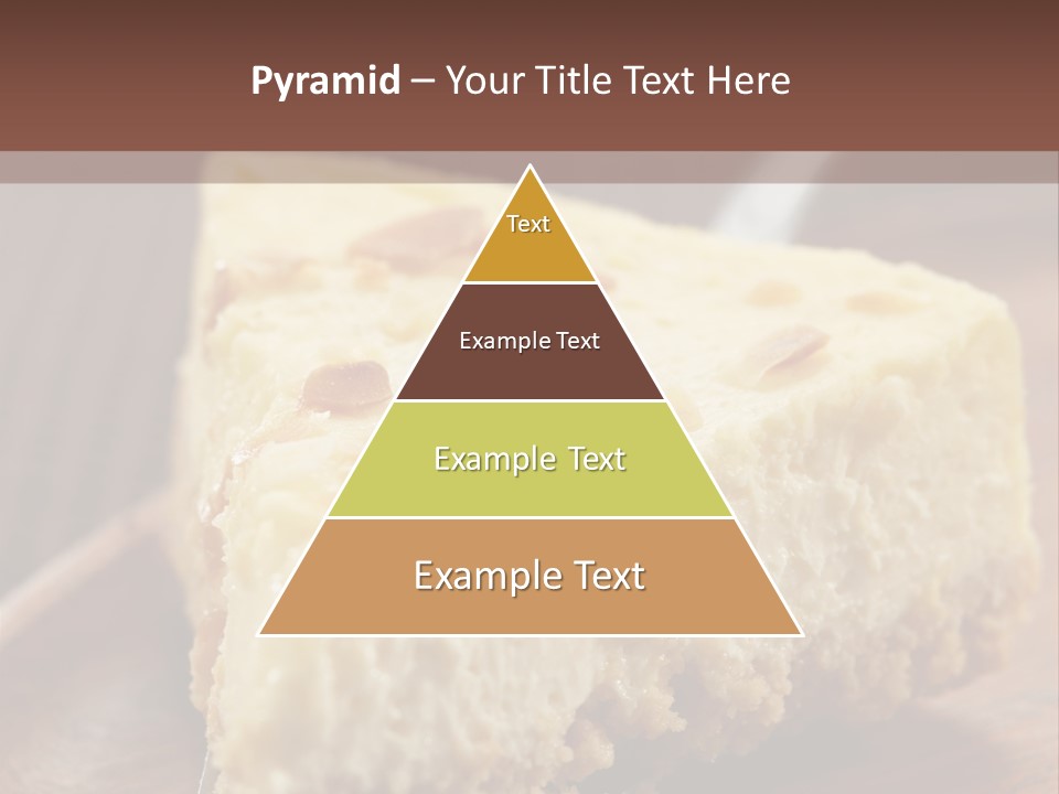 Closeup Wood Pie PowerPoint Template