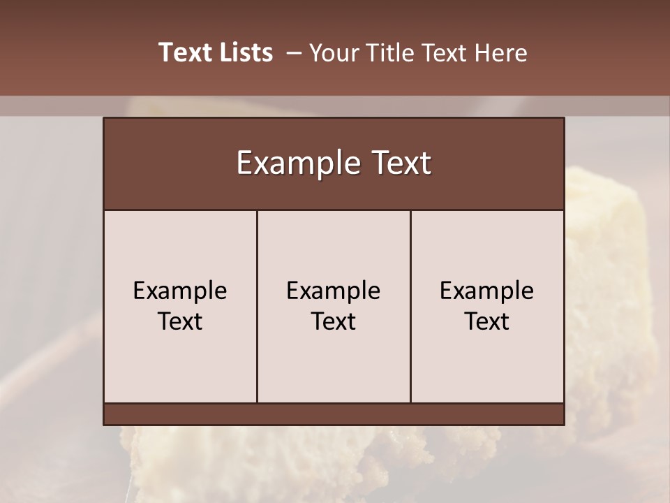 Closeup Wood Pie PowerPoint Template