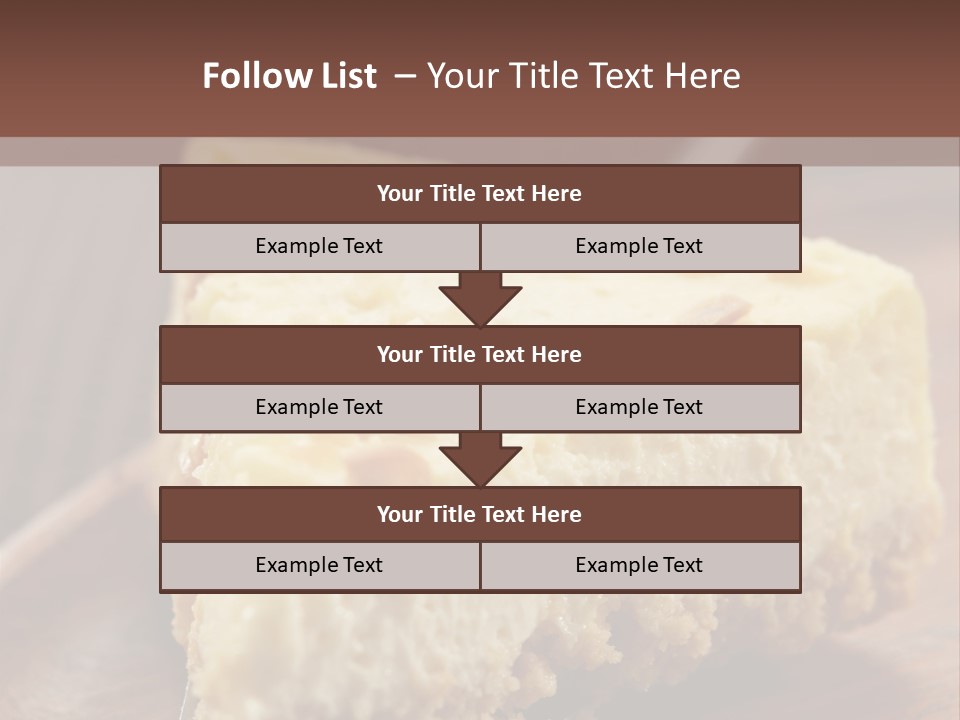 Closeup Wood Pie PowerPoint Template
