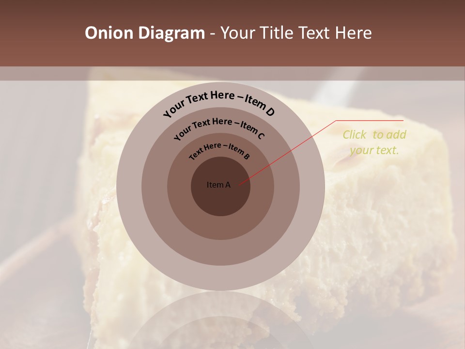 Closeup Wood Pie PowerPoint Template