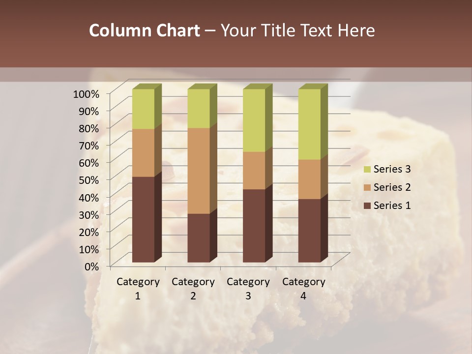 Closeup Wood Pie PowerPoint Template