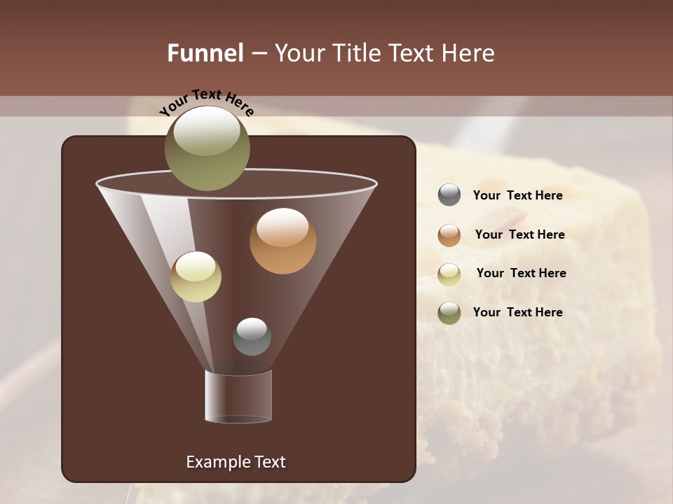 Closeup Wood Pie PowerPoint Template