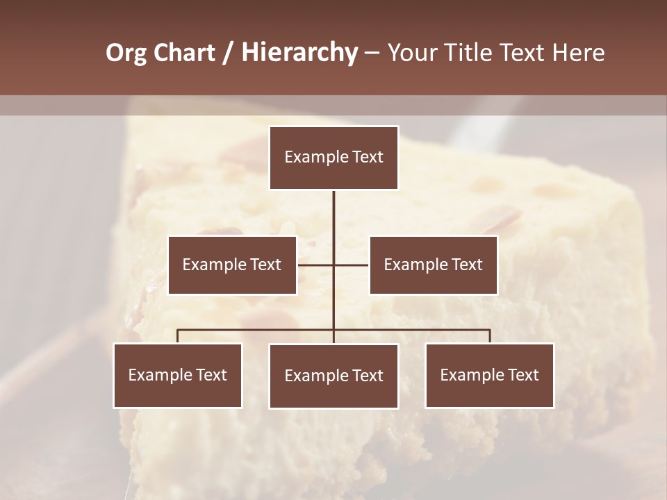 Closeup Wood Pie PowerPoint Template