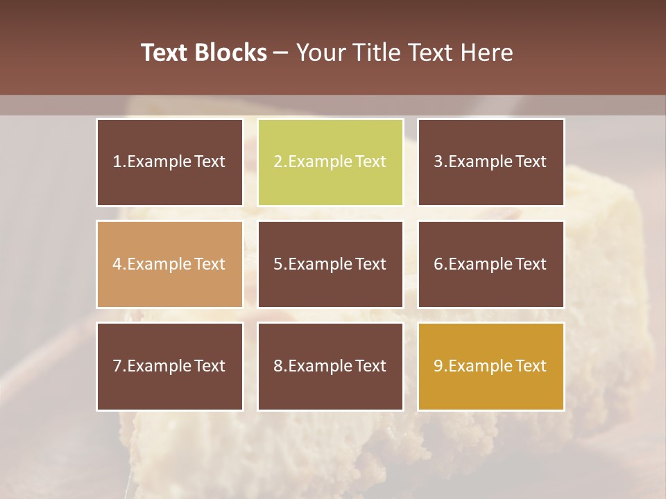 Closeup Wood Pie PowerPoint Template