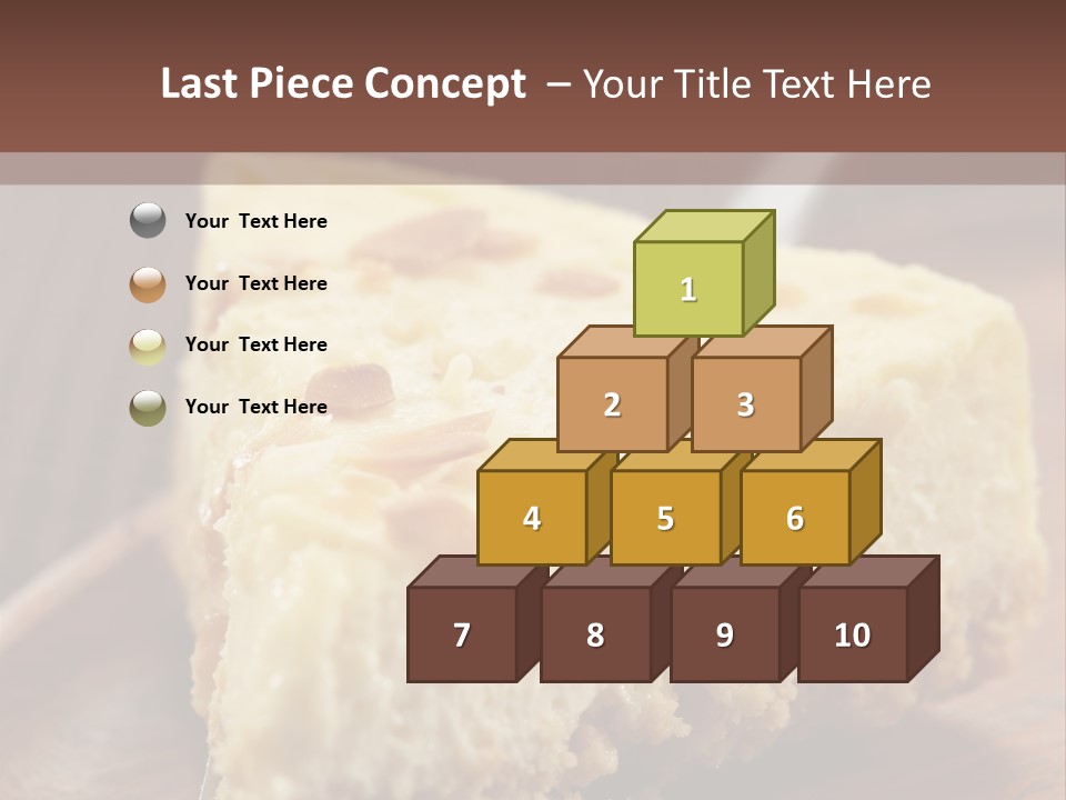 Closeup Wood Pie PowerPoint Template