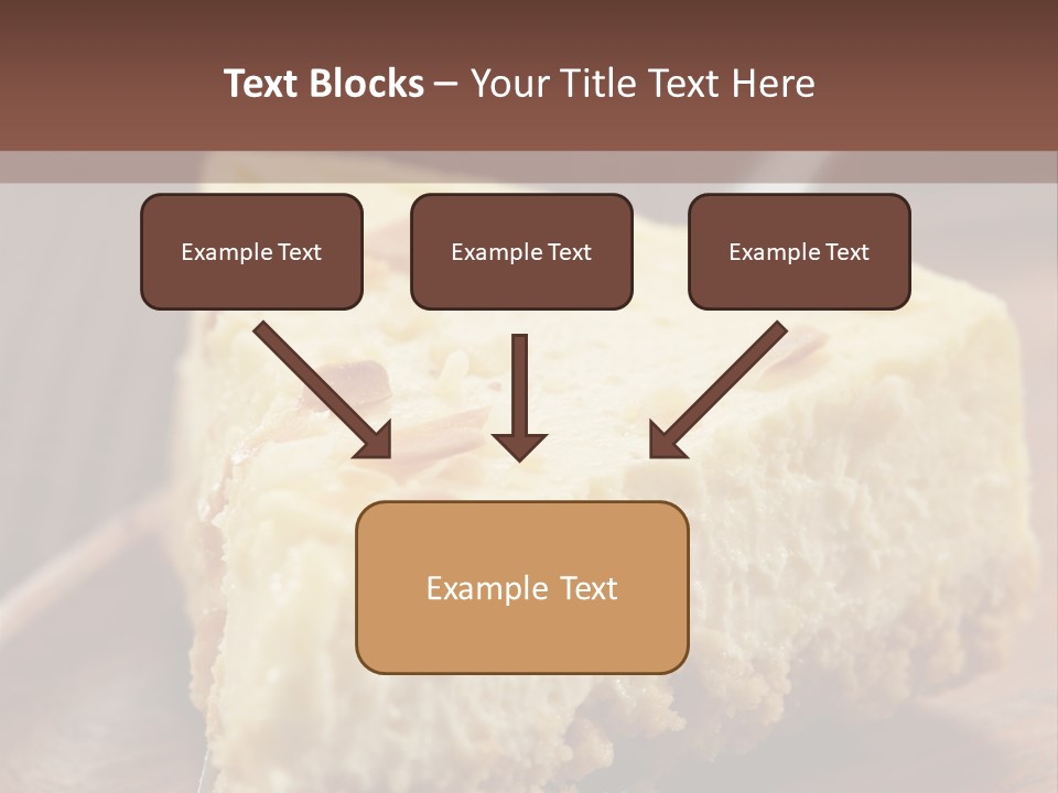 Closeup Wood Pie PowerPoint Template