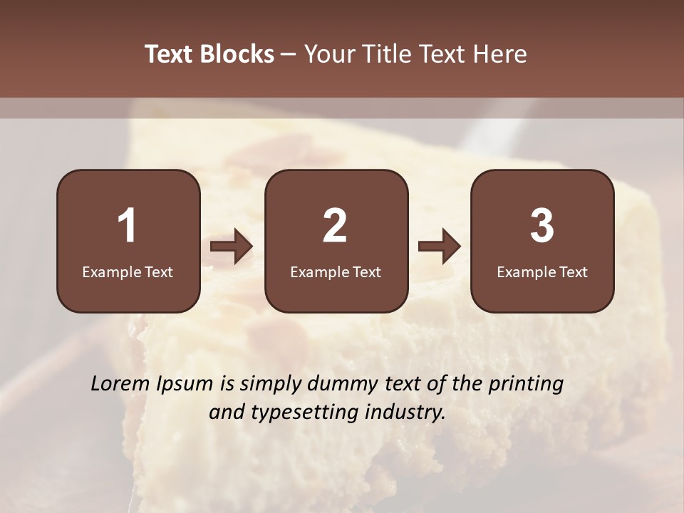 Closeup Wood Pie PowerPoint Template