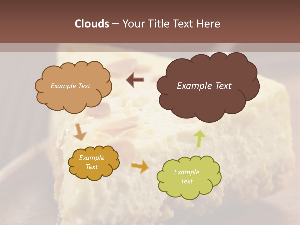 Closeup Wood Pie PowerPoint Template